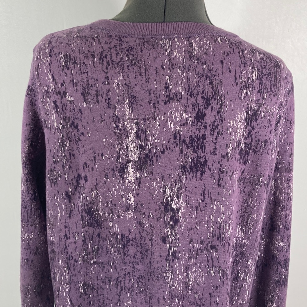 Tek Gear Fleece Pull Over Women Size Large Soft Cozy Lavender Thumb Holes - Picture 7 of 8